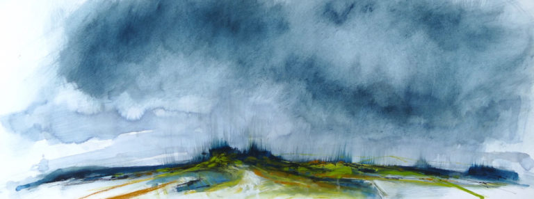 A landscape pastel painting by Libby Scott