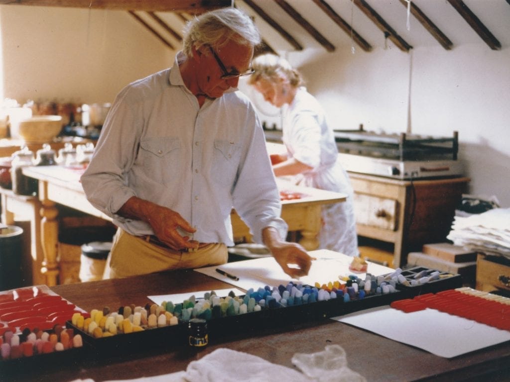 John at work in the studio.