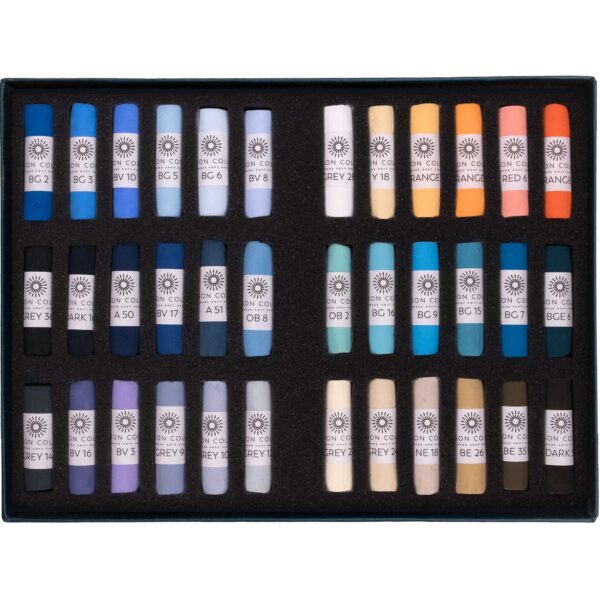 An open box of Michelle Lucking Beach 36 Set