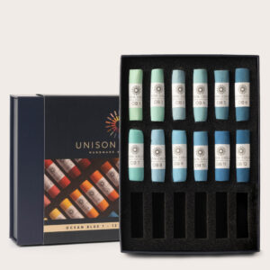Ocean blue 1 12 small stick soft pastel set 1