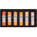 Open box of Orange 1-6 Soft Pastel Set.