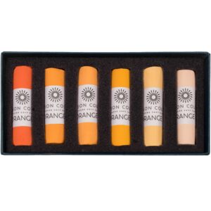 Open box of Orange 1-6 Soft Pastel Set.