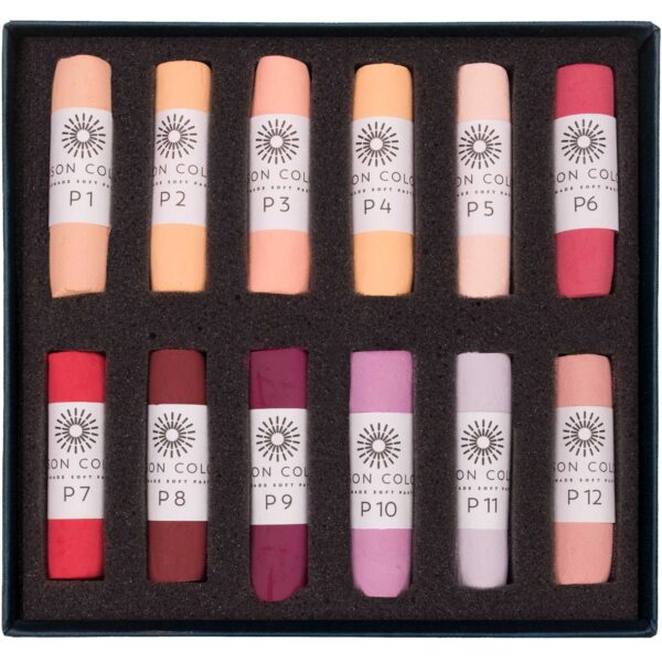 Open box of Portrait 1-12 Soft Pastel Set.