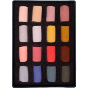 An open box of the Portrait 16 Half Stick soft pastel set.