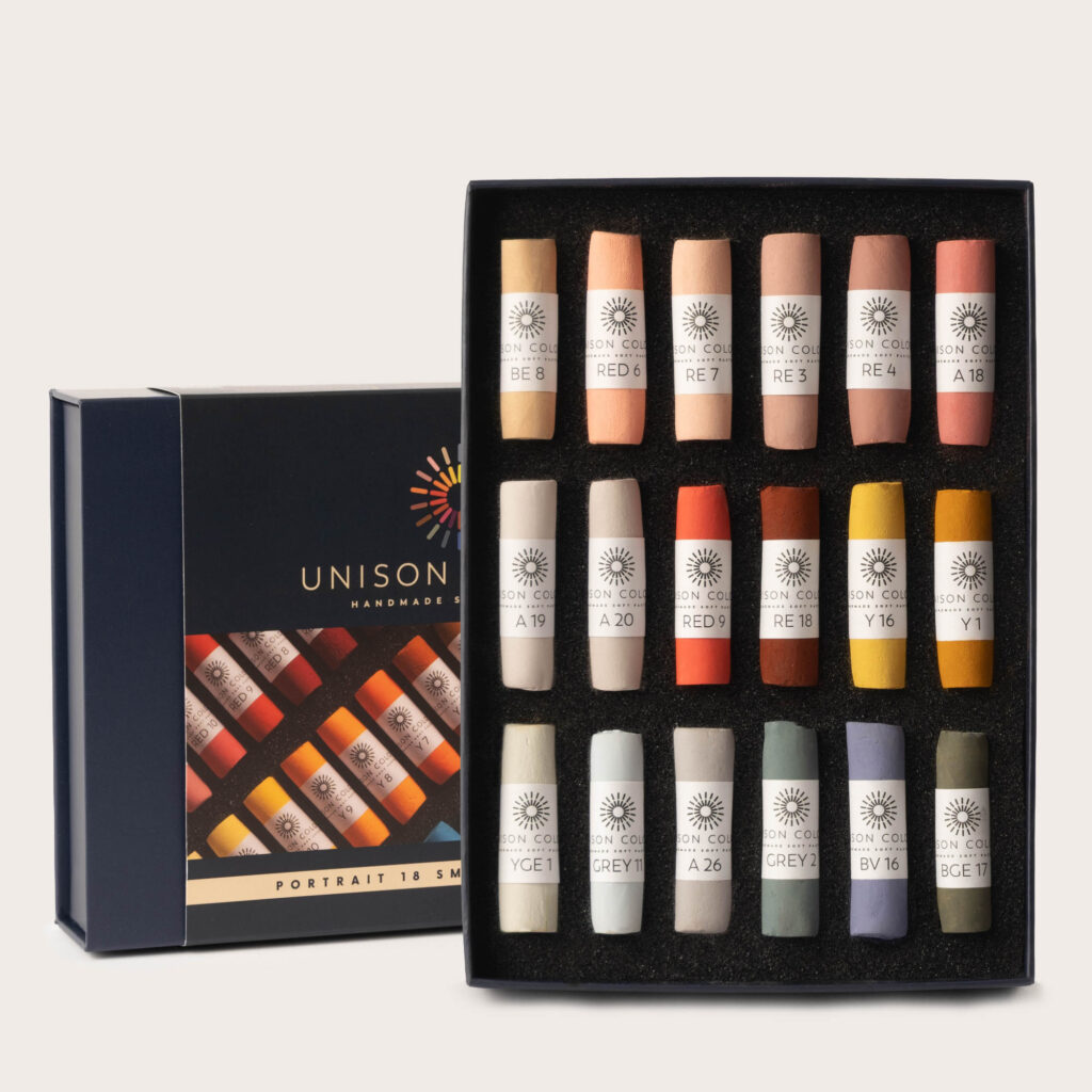 Portrait 18 small stick soft pastel set 1