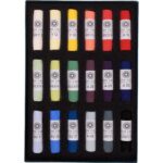 Open box of Starter 18 soft pastel set.