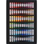 An open box of Starter 72 small stick soft pastel set.