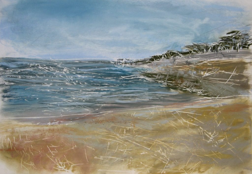 International Artist Project 1 Plage Des Sablon, by Janine Baldwin