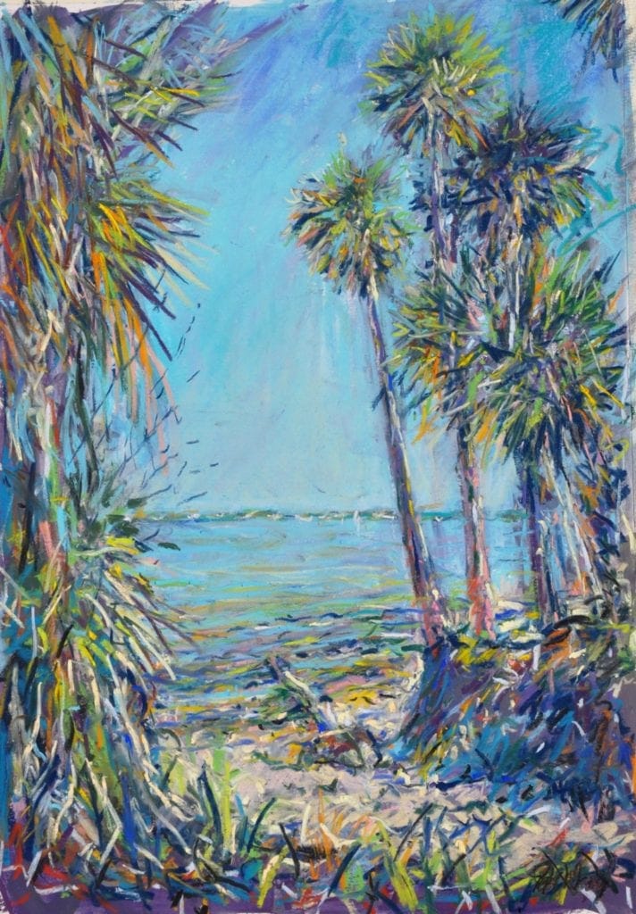 The versatility of unison colour pastels by peter wood painting palm beach patels