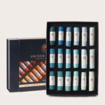 Blue green 1 18 small stick soft pastel set 1