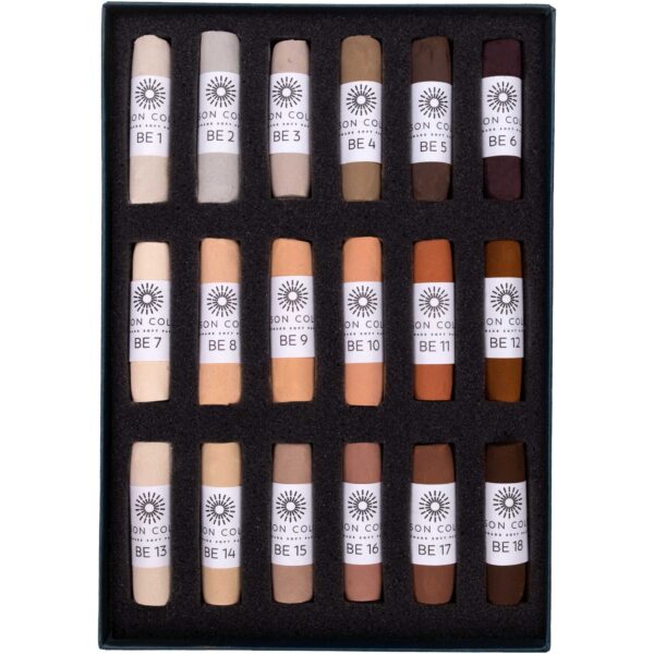 Open box of Brown Earth 1-18 Soft Pastel Set.