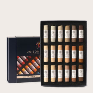 Brown earth 1 18 small stick soft pastel set 1