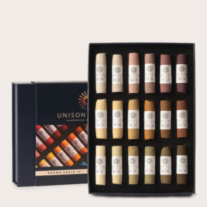 Brown earth 19 36 small stick soft pastel set 1
