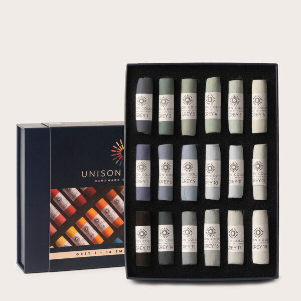 Grey 1 18 small stick soft pastel set 1