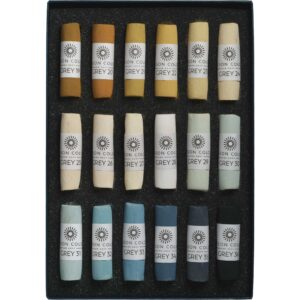 Open box of Grey 19-36 Soft Pastel Set.