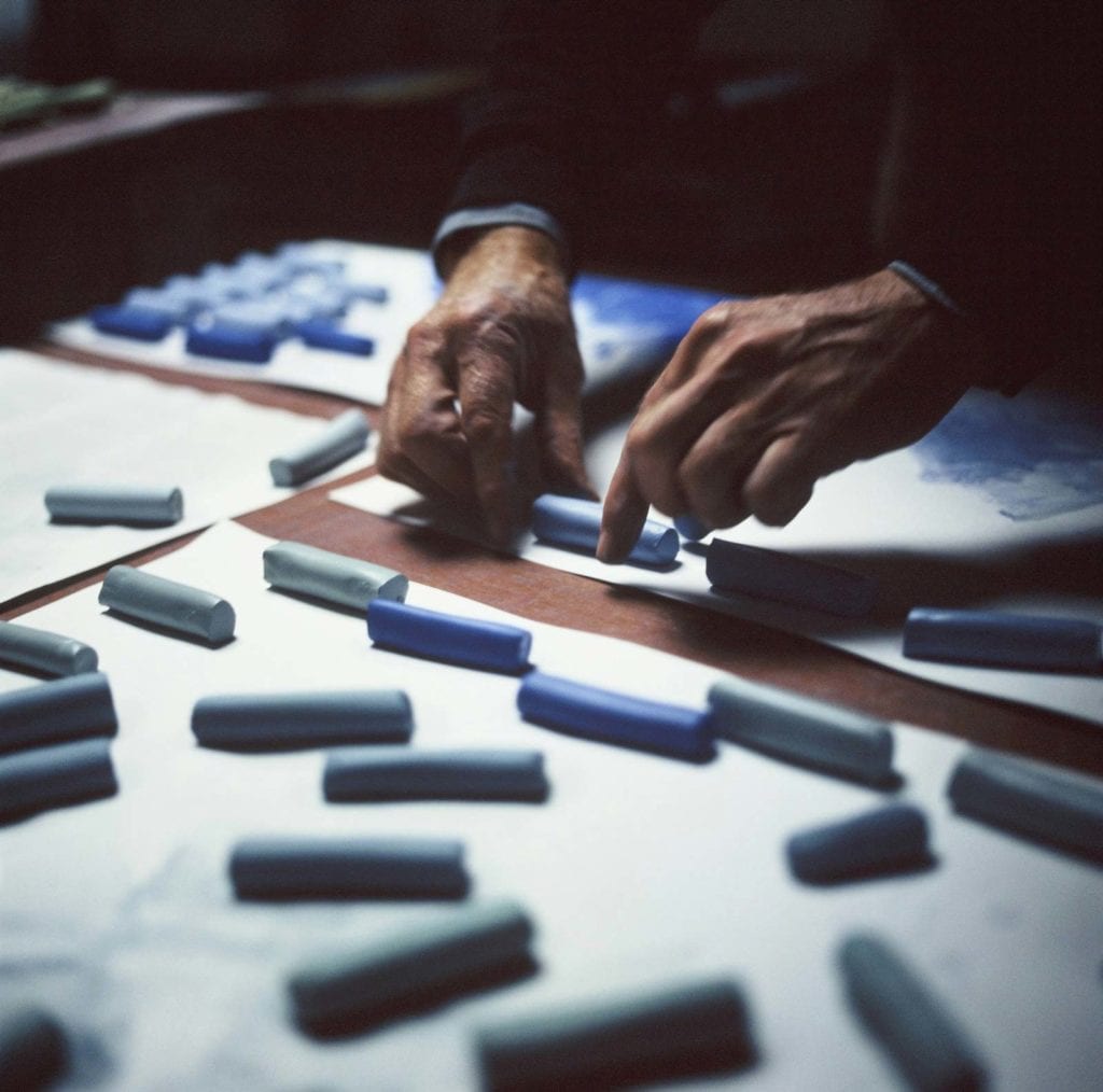 John hands making pastels sml