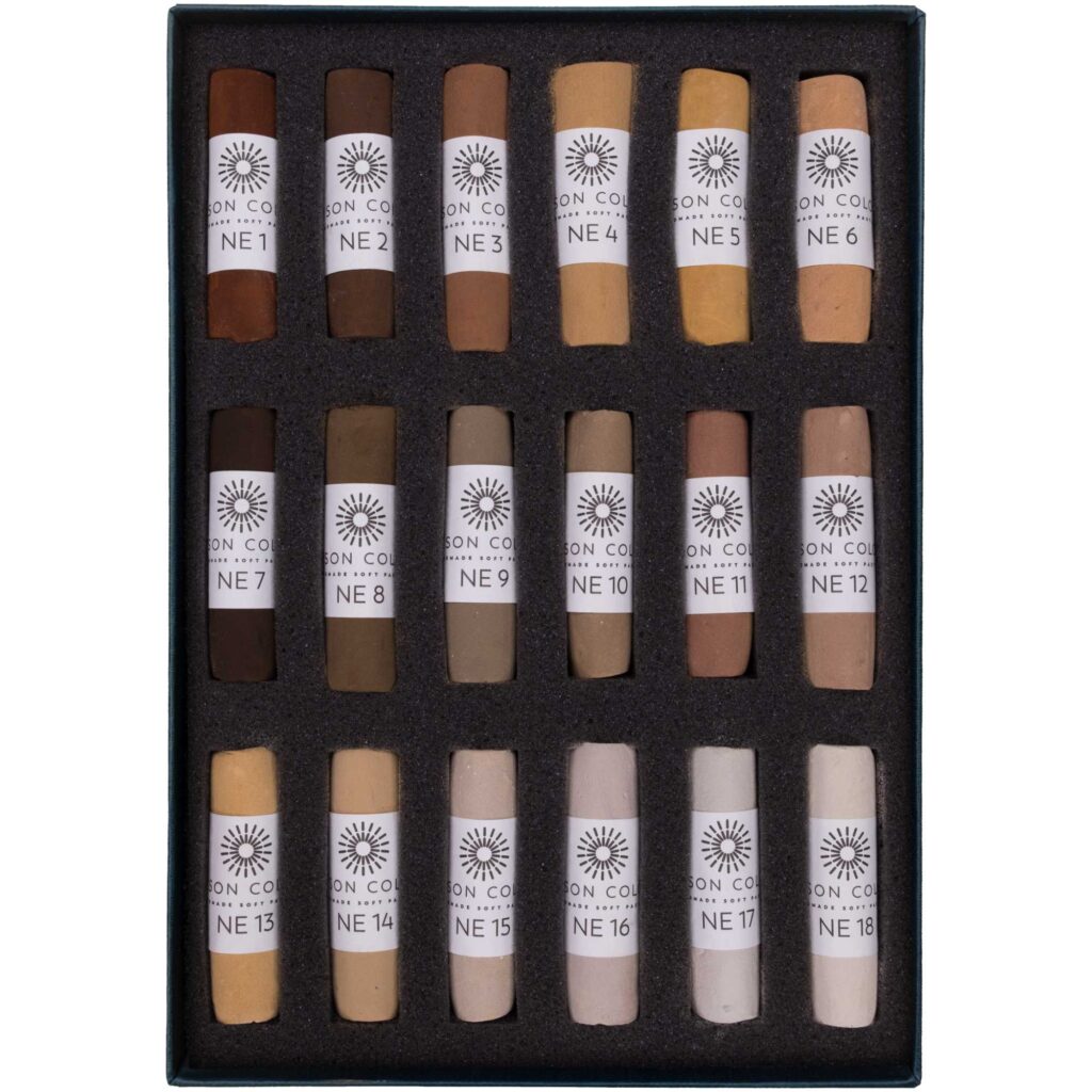 Open box of Natural Earth 1-18 Soft Pastel Set.