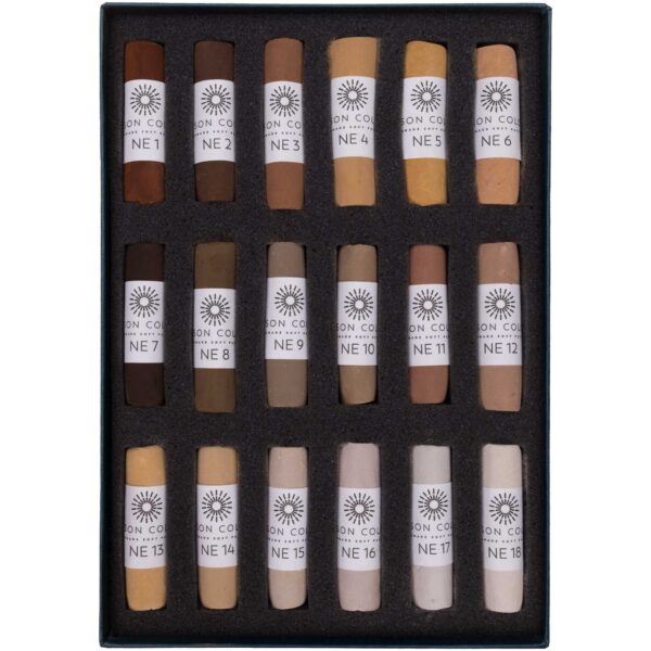 Open box of Natural Earth 1-18 Soft Pastel Set.