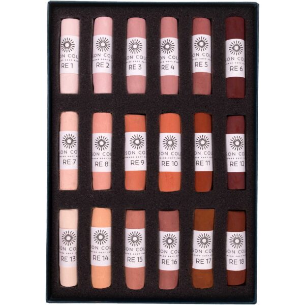 Open box of Red Earth 1-18 Soft Pastel Set.