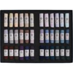 An open box of the Emma Colbert Light and Shade 36 pastel set.