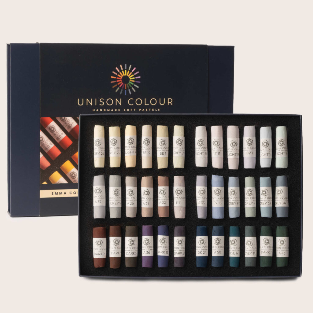 Emma colbert light and shade 36 small stick soft pastel set 1