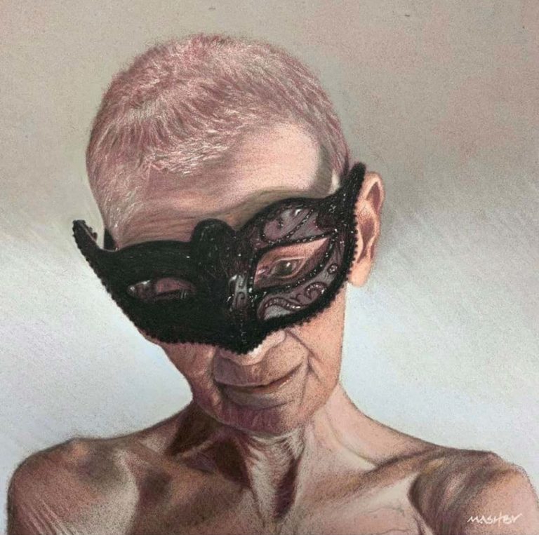Masquerade", une peinture au pastel réalisée par Michele Ashby.