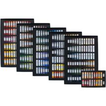 Open boxes of Full Range Soft Pastel Set.