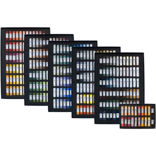 Open boxes of Full Range Soft Pastel Set.