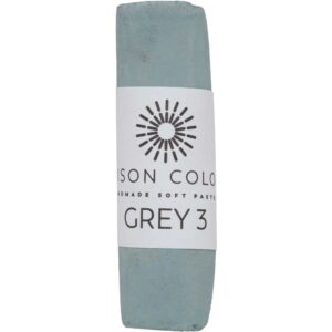 Grey 3 single soft pastel stick.