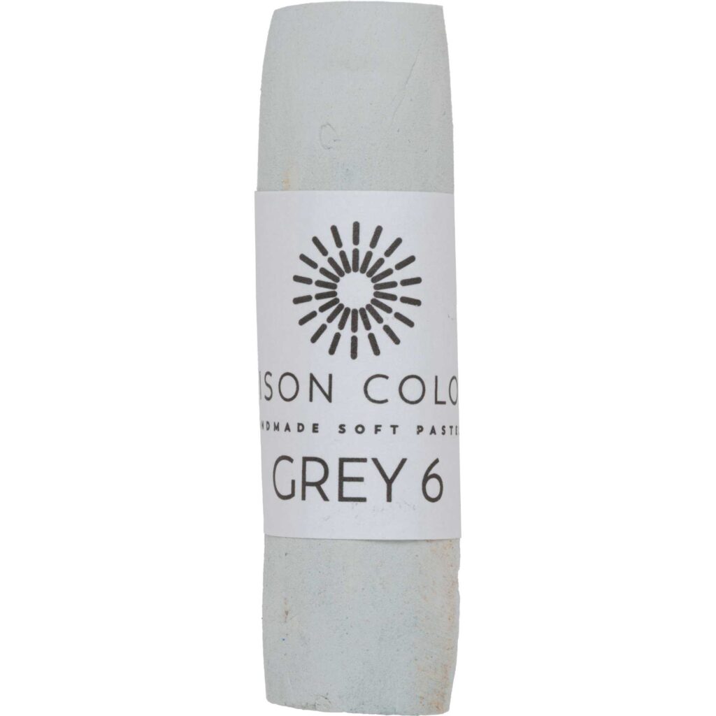 Grey 6 single soft pastel stick.