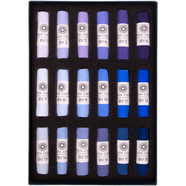 Blue Violet 1-18 Small Stick Soft Pastel Set 1