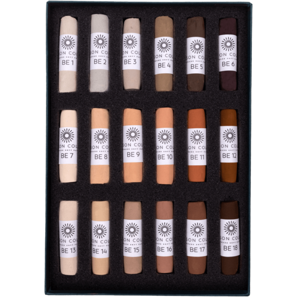 Brown Earth 1-18 Small Stick Soft Pastel Set 1