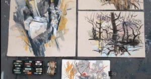 Fast and light drawing outside by liz myhill feat