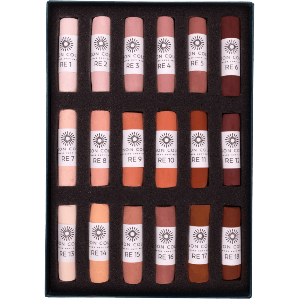 Red Earth 1-18 Small Stick Soft Pastel Set 1