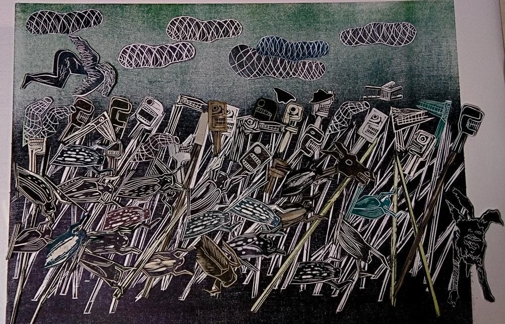 Pity the Nation, early sketch, by Jane Frere.