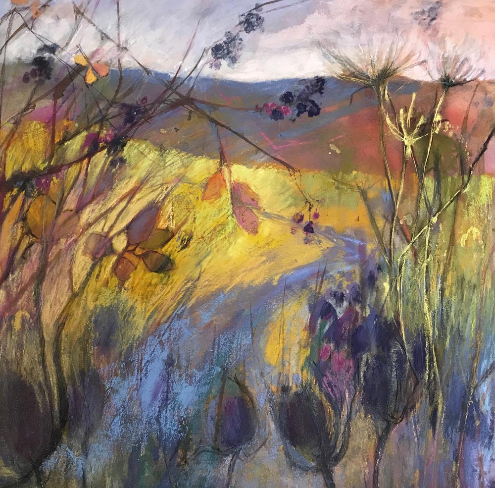 Entering the annual UK Pastel Society Exhibition 3 Autumn, by Judy Tate.