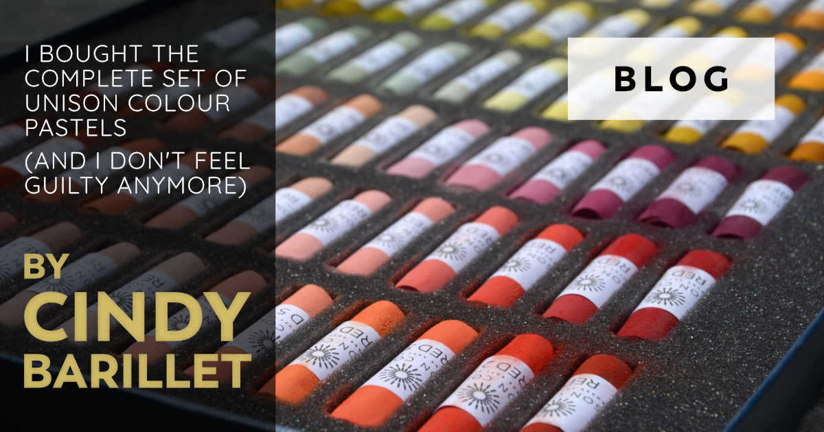 I bought the complete set of Unison Colour pastels (and I don’t feel