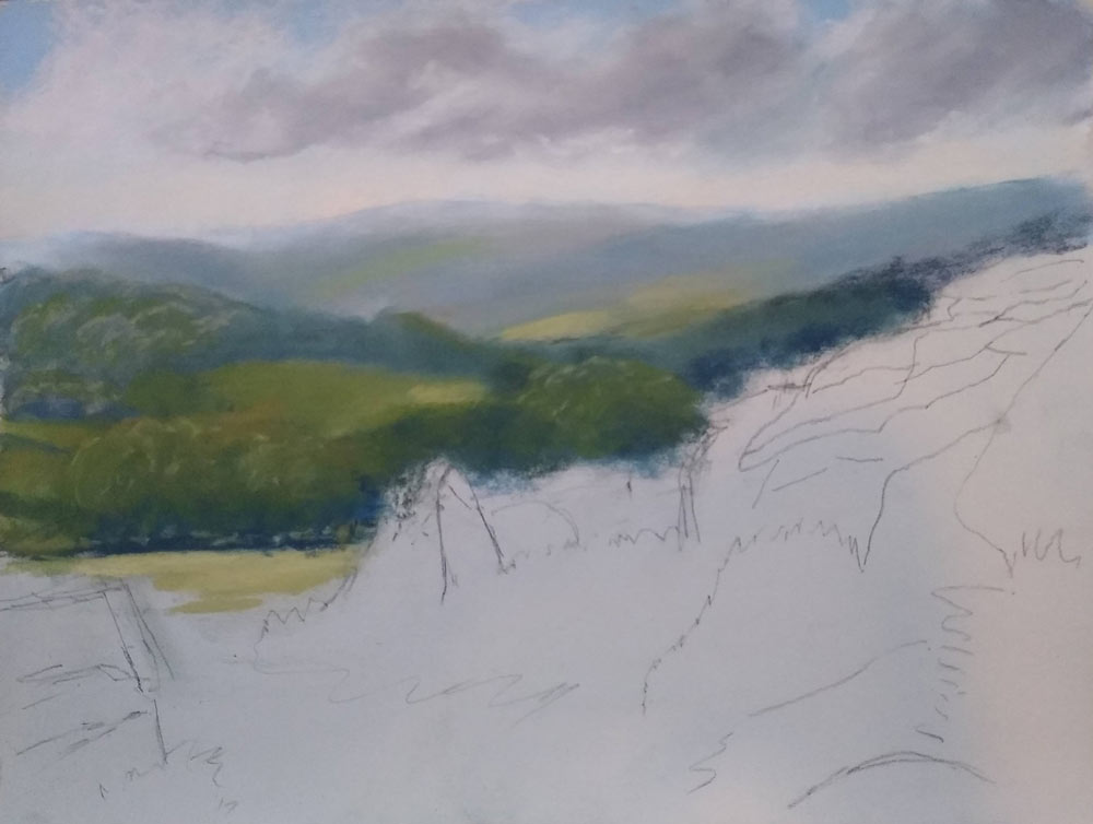 Moorland painting, 5 Day Challenge stage 2