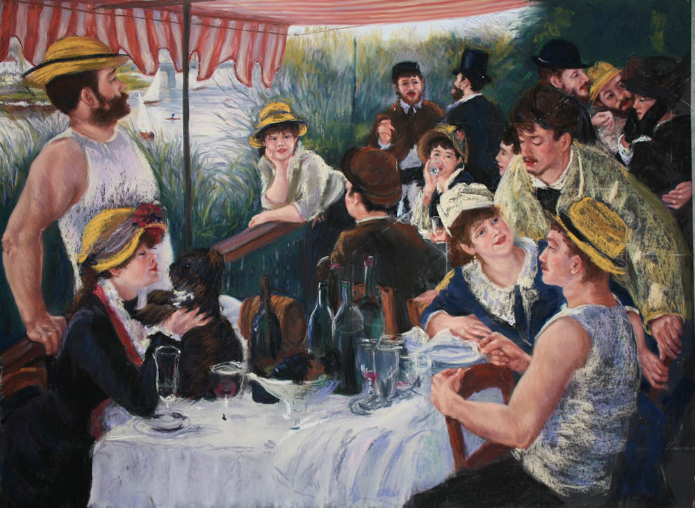 Renoir Boating Scene, stage 4 by Cath Inglis