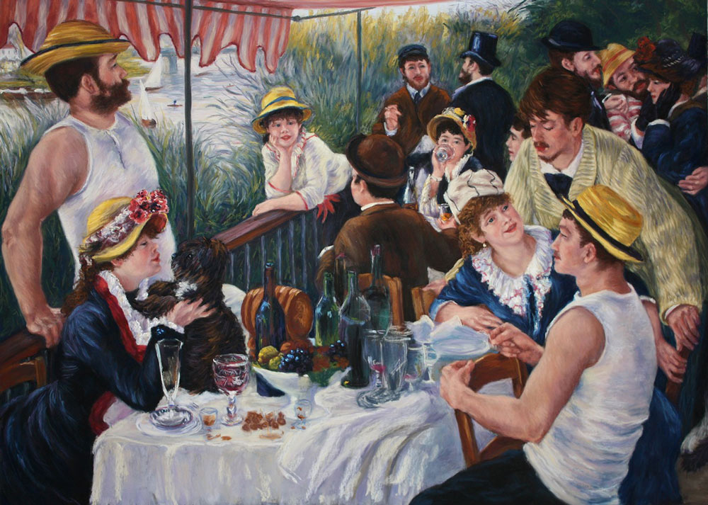 Renoir Boating Scene, stage 5 by Cath Inglis