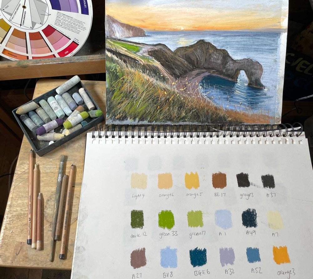 Behind the Scenes of a 5 Day Pastel Challenge - The Artist's Perspective 1