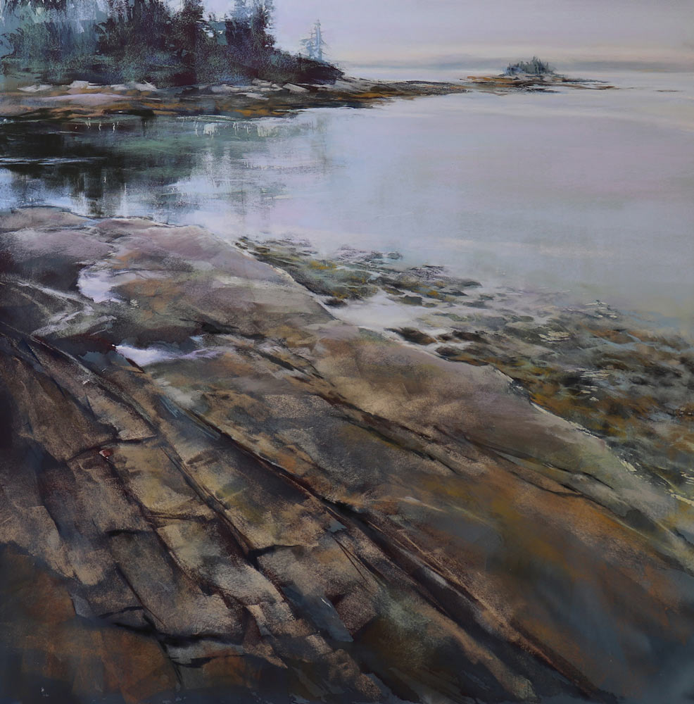 The Small Colored Sticks that Changed Me 2 A Day Well Spent, pastel painting by Lyn Asselta.