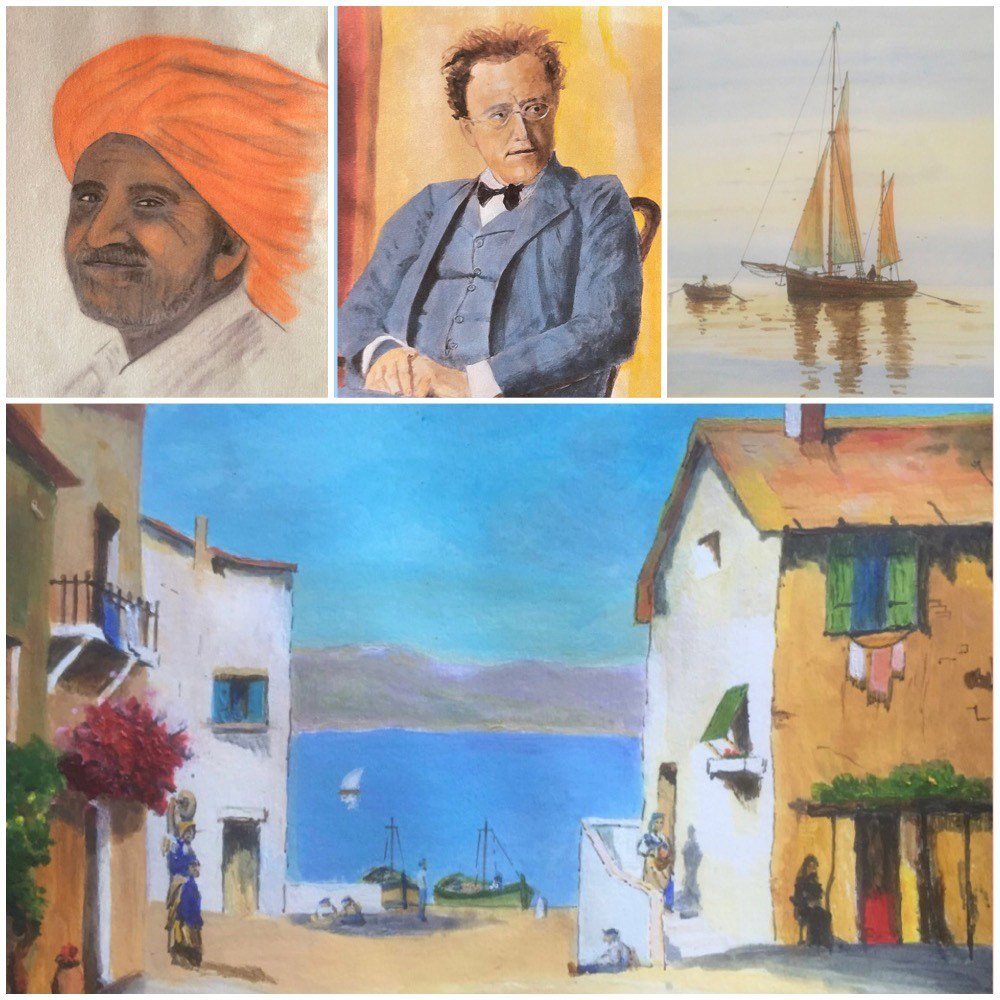 Artistic Talent - Nurture vs Nature? 3 Various works by my natural father