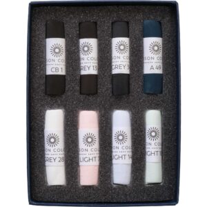 Open box of Contrast 8 Soft Pastel Set.