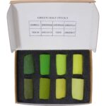 Green half stick 8 set open box front