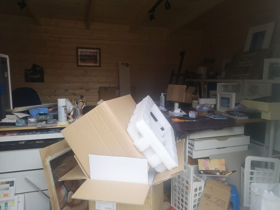 What Are Open Studios & Could You Join In? 8 Used packaging messing up the studio.