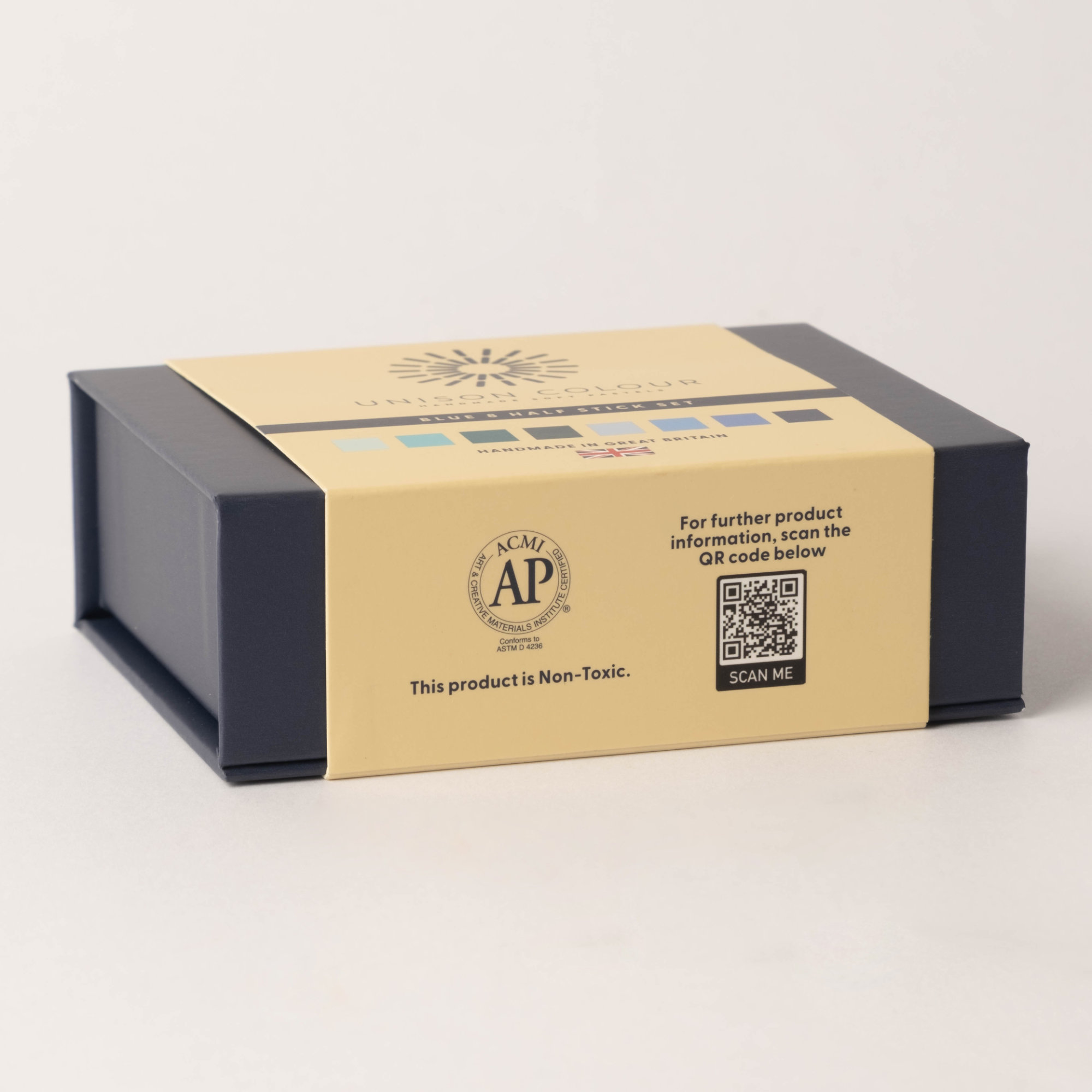 Blue 8 half stick soft pastel set 4