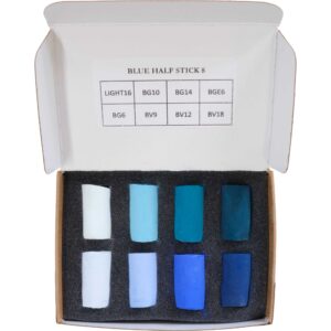 Blue Half Stick 8 set open box.