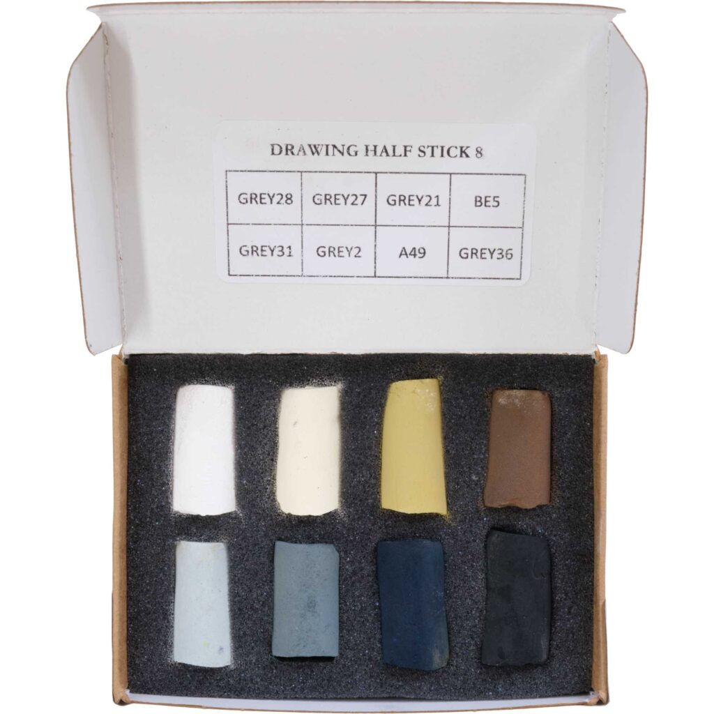 Drawing Half Stick 8 set open box.