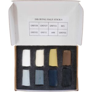 Drawing Half Stick 8 set open box.